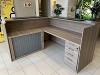Reception desk available in melamine